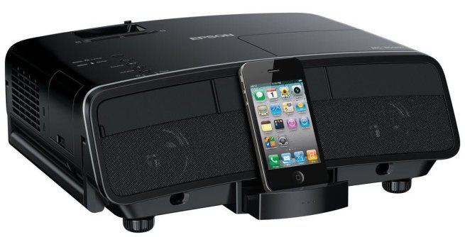 Epson-MegaPlex-MG-850HD-720p-HD 3LCD-Portable-Digital Dock-Projector-and-Speaker-Combo