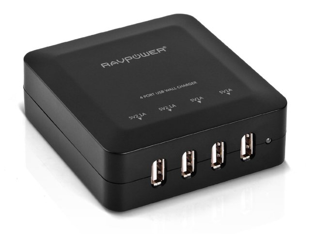 RAVPower®-BOLT-30W:6A-4-Port-USB-Charging-Station