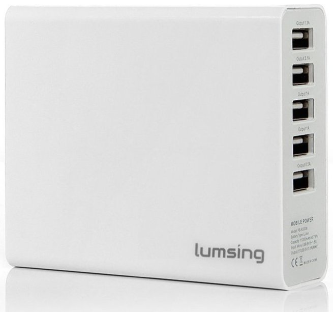 Lumsing 11,000mAh External Charger with 5xUSB Ports