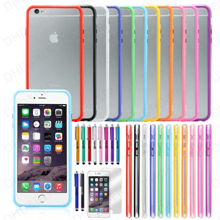 iPhone 6 Plus 5.5%22 TPU Rubber Ultra Thin Bumper Case Frame Cover Skin