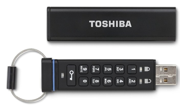 Toshiba Encrypted USB Flash Drive (PFU032D-1BEK)