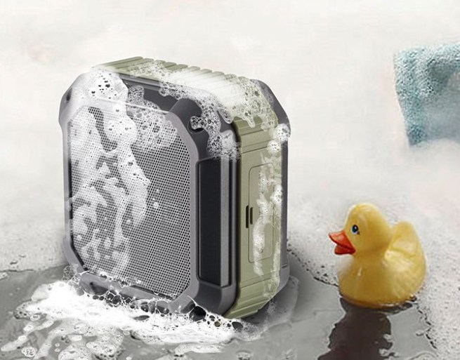 Omaker M4 Portable Bluetooth 4.0 Speaker with 12 Hour Playtime- Rugged Splashproof and Shockproof Wireless Bluetooth Speaker for Outdoors:Shower With NFC Tap & Play Technology