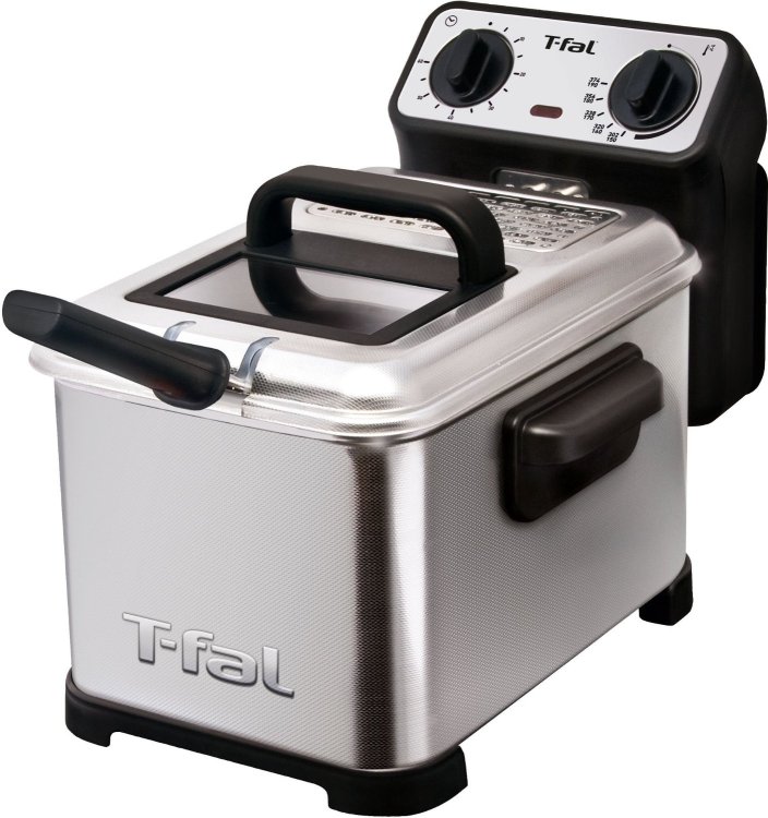 T-fal Family Pro 2.6-Pound 3-Liter Stainless Steel Deep Fryer-sale-01