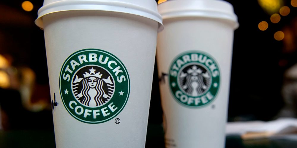 Starbucks coffee cups