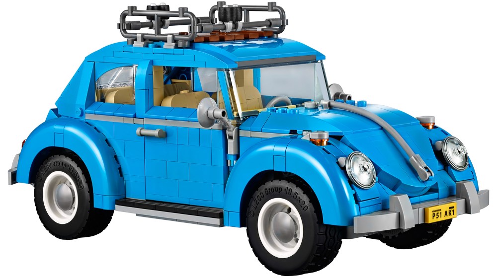 Lego VW beetle side blue