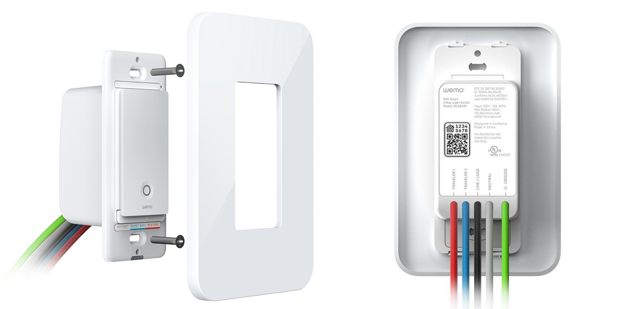 Wemo 3-Way Wall Plate