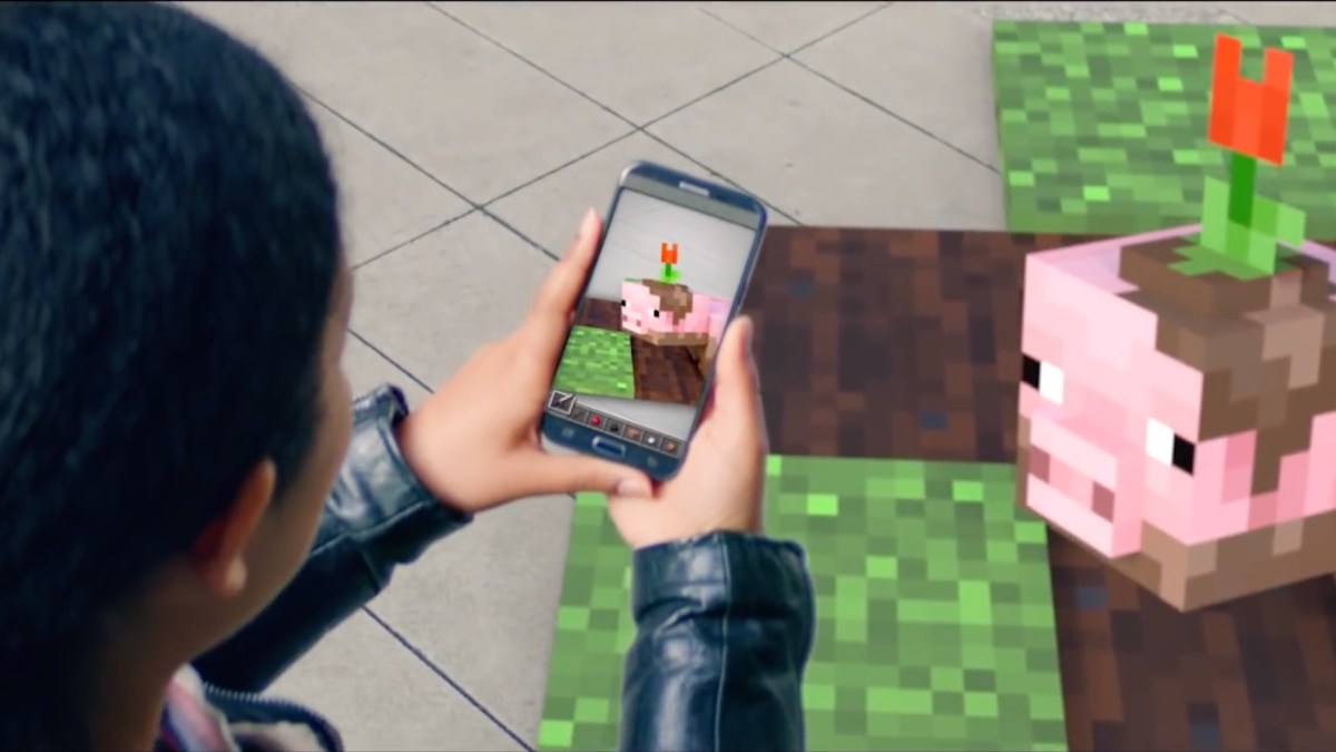 Augmented reality Minecraft