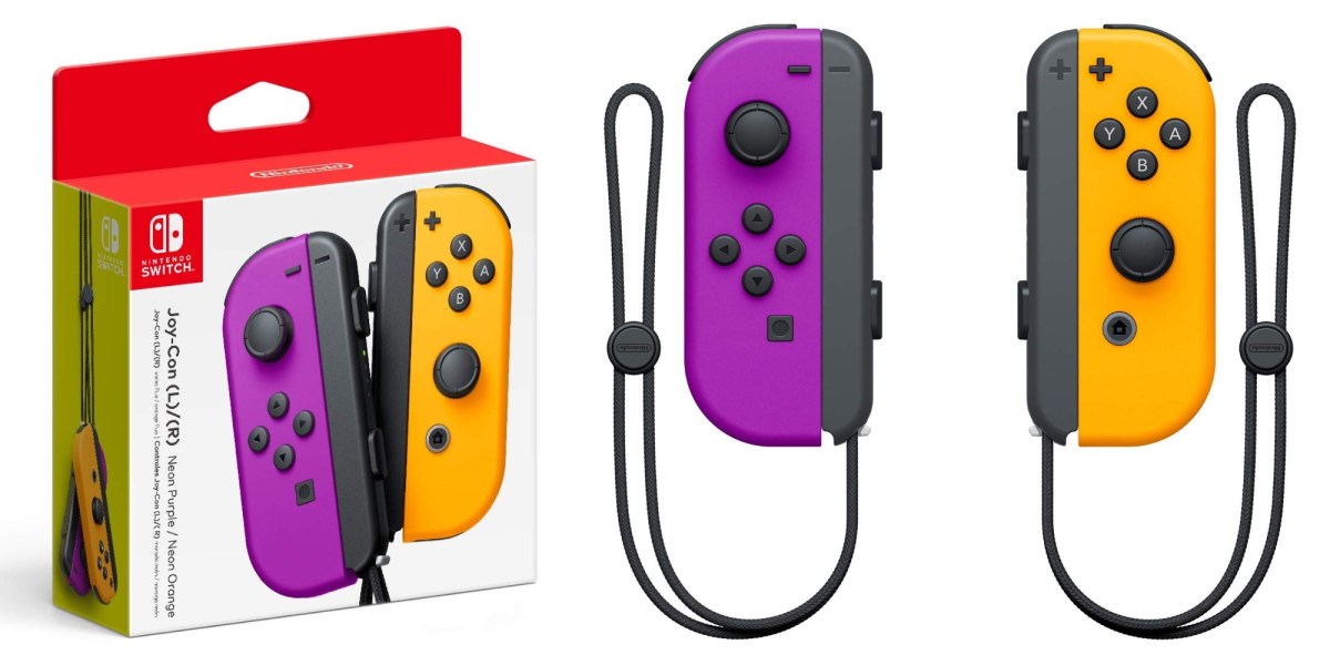 Switch Purple Orange Joy-Con