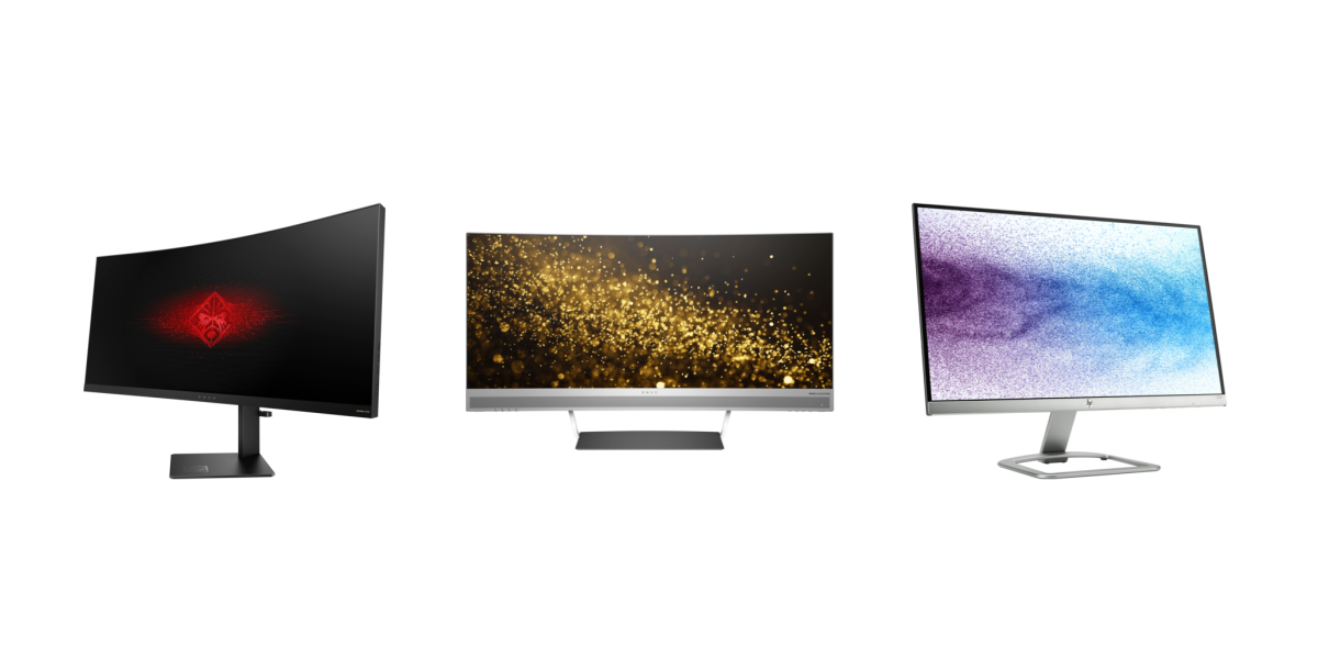 HP curved displays