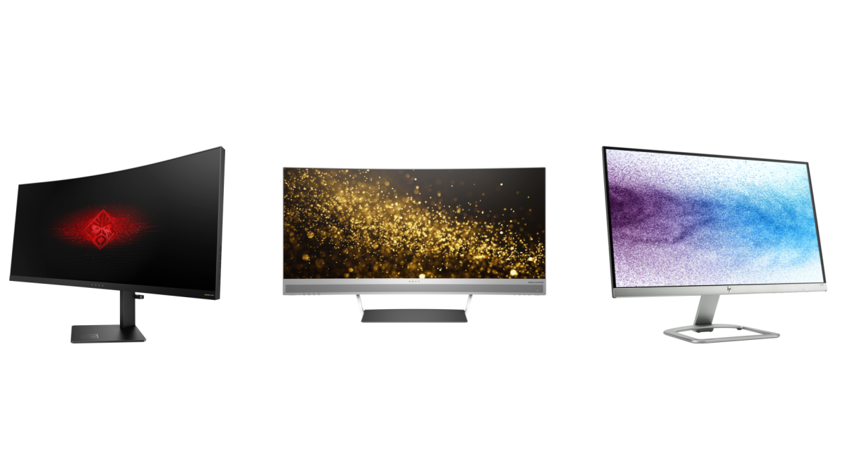 HP curved displays