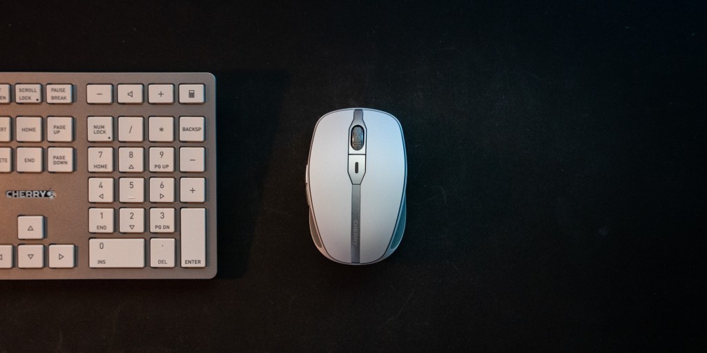 Cherry DW 9100 Slim mouse from above.