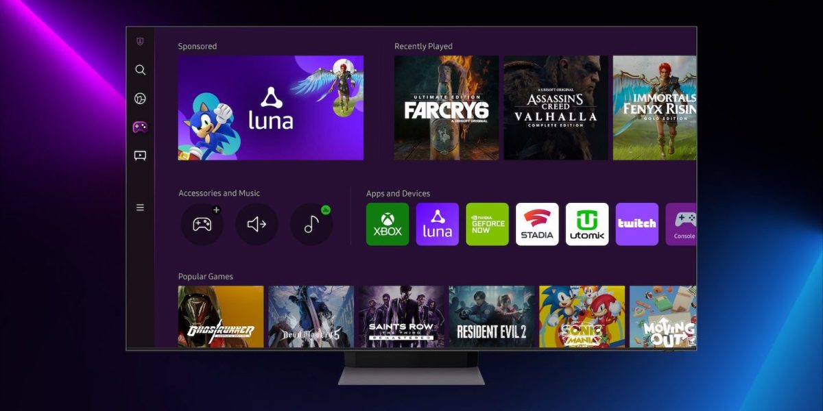 Samsung Gaming Hub Amazon Luna