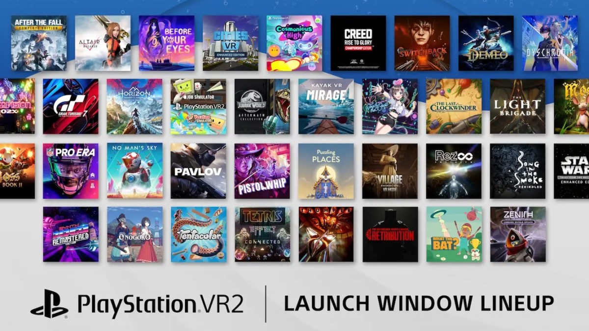 PS VR 2 games launch