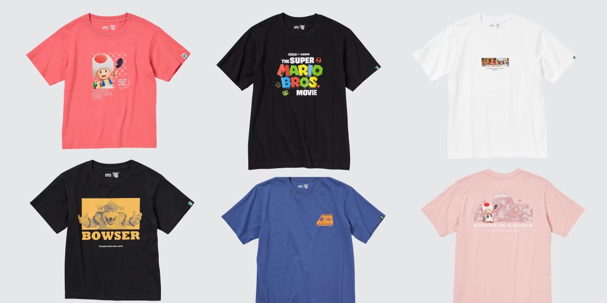 Uniqlo Super Mario Bros. Movie apparel