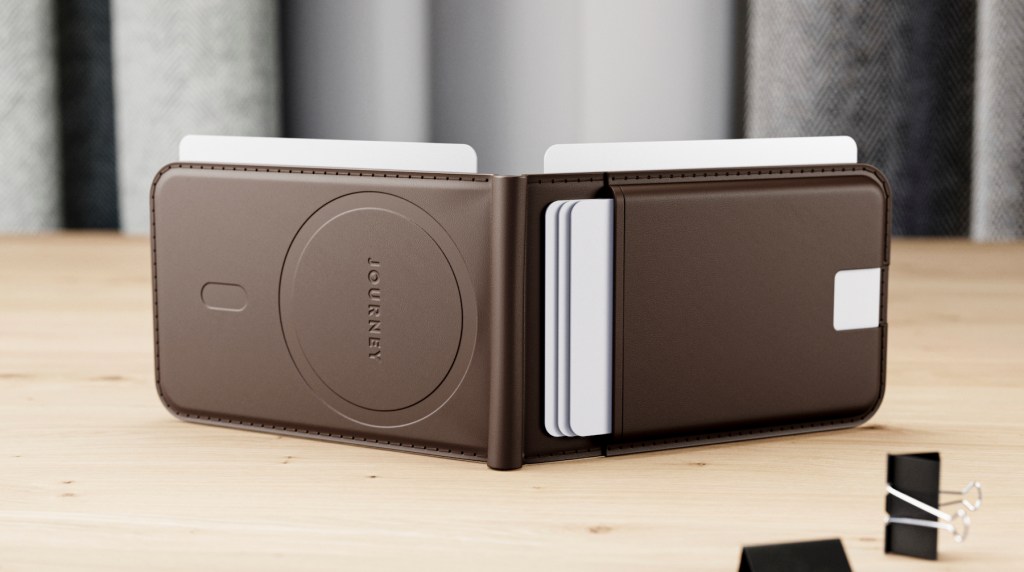 vegan leather MagSafe wallet