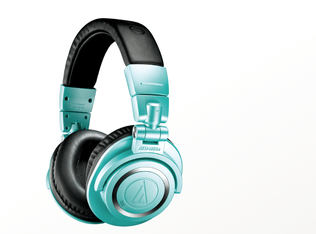 Audio-Technica Ice Blue Headphones