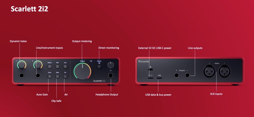 Focusrite Scarlett 4th Generation Audio interface 2i2