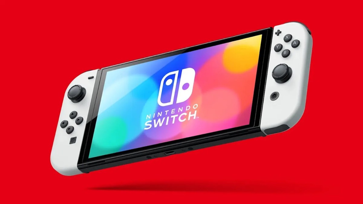 Nintendo Switch OLED in black/white