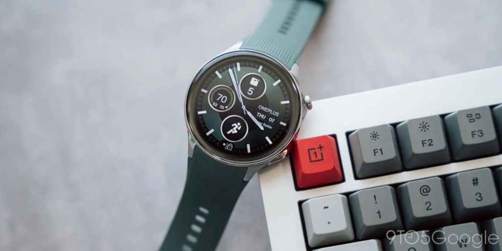 a watch on a keyboard