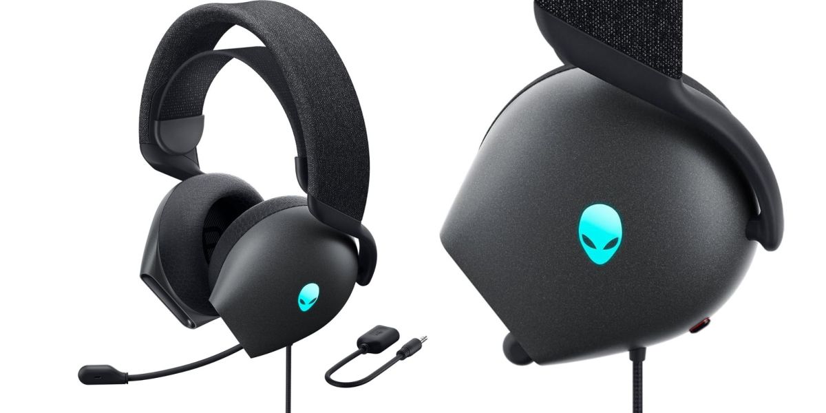 Renders of Alienware AW520H gaming headset.