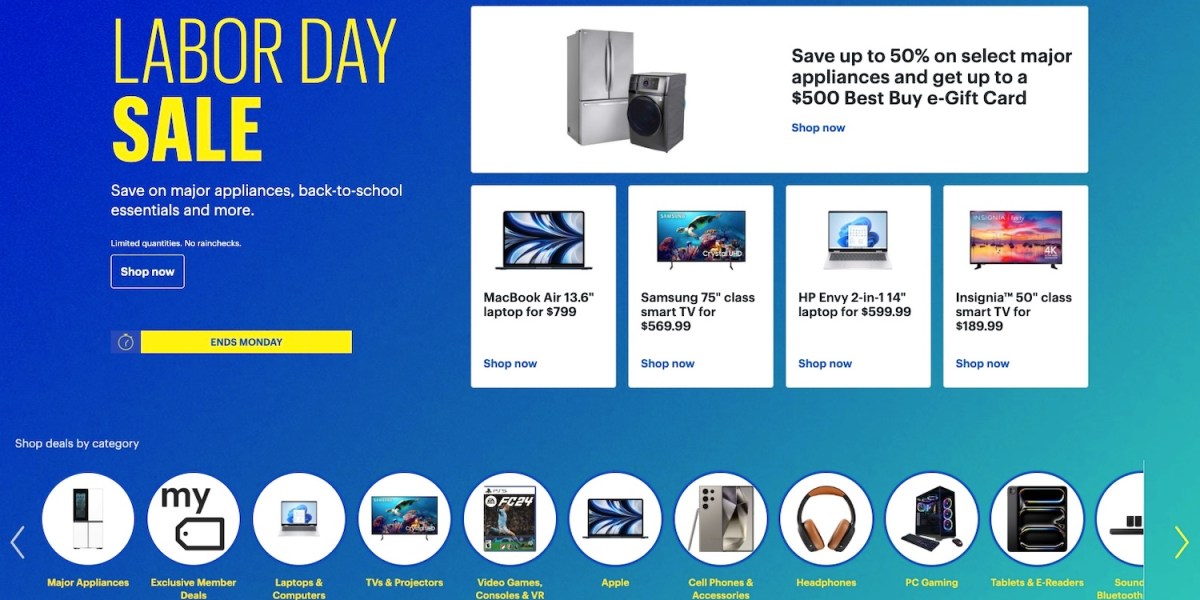 Best Buy Labor Day sale