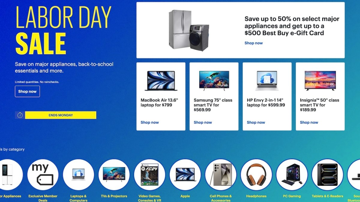 Best Buy Labor Day sale