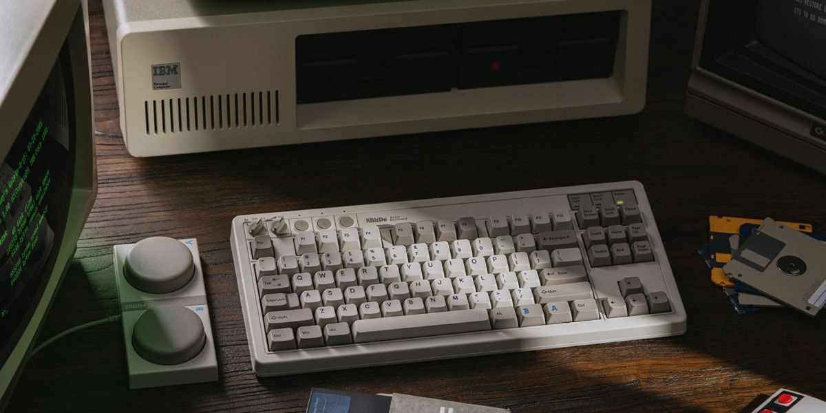 8bitdo's IBM M-inspired retro mechanical keyboard.