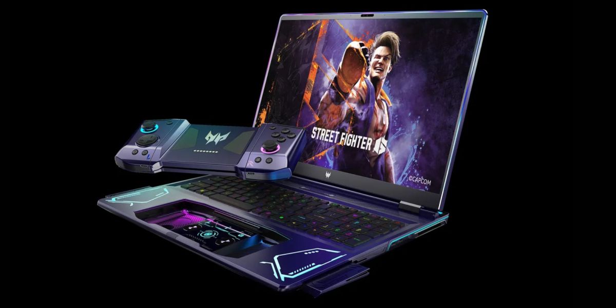 Image showing Acer Dual Play laptop concept.