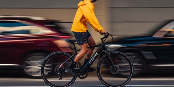 a person riding a bicycle