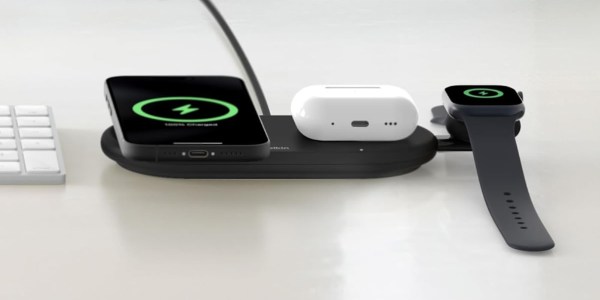 Belkin BoostCharge Pro Qi2 3-in-1 MagSafe Wireless Charging Pad