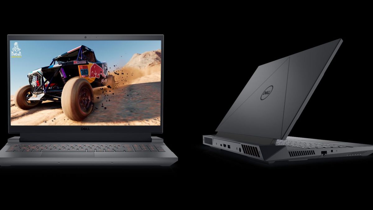 Image showing renders of Dell G15 gaming laptop.