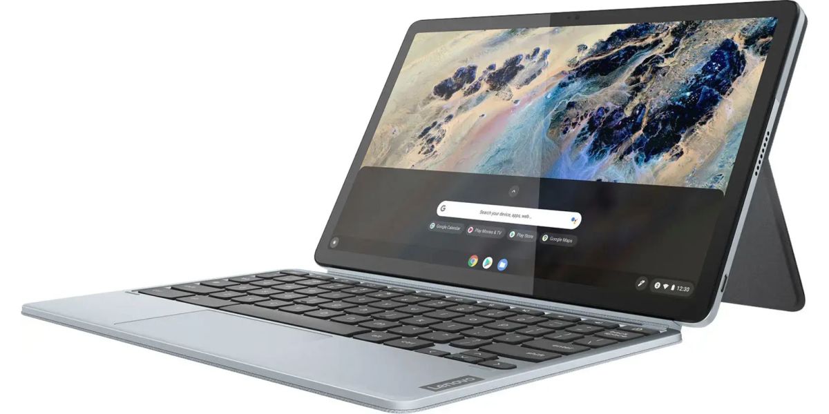 Image showing a render of Lenovo's Chromebook Duet 3.