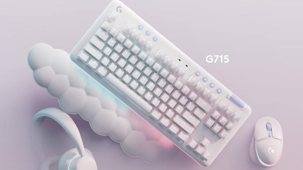 Image showing a render of Logitech's G713 wired keyboard.