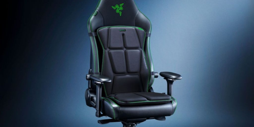 Image showing a Razer gaming chair with Freyja cushion.