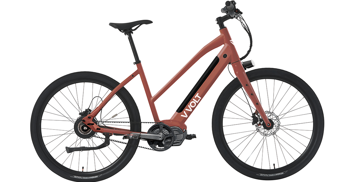 a red and black mountain bike