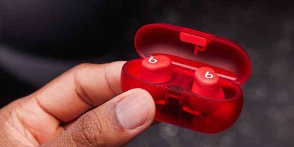 Beats Solo Buds in Transparent Red