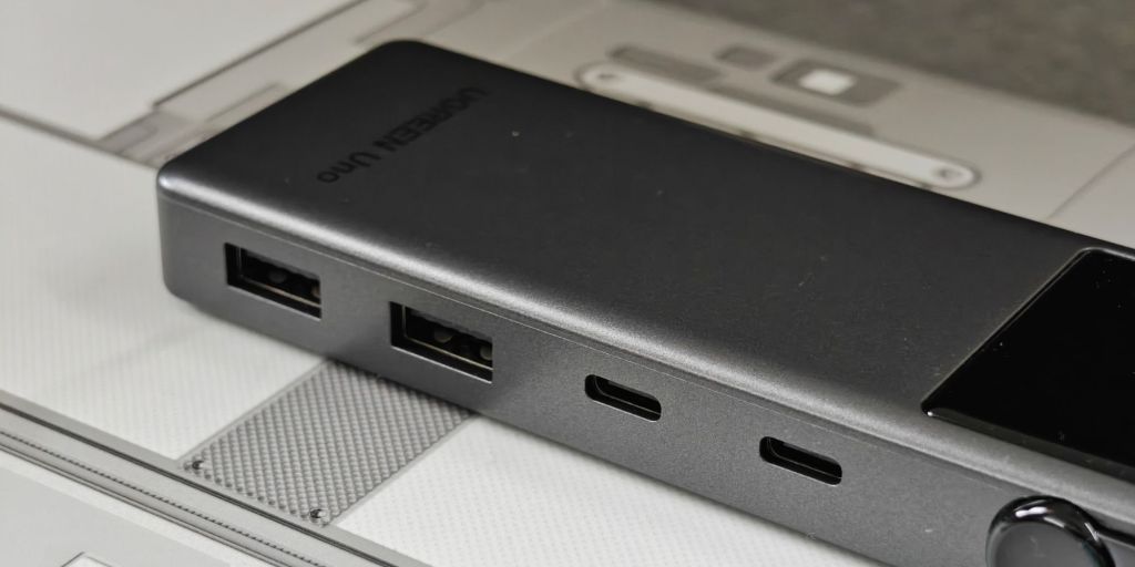 Image showing the ports o the right of UGREEN Uno USB-C hub.