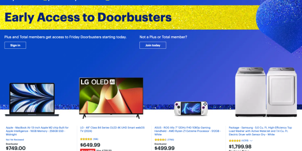 Image showing Best Buy's Black Friday Doorbusters.