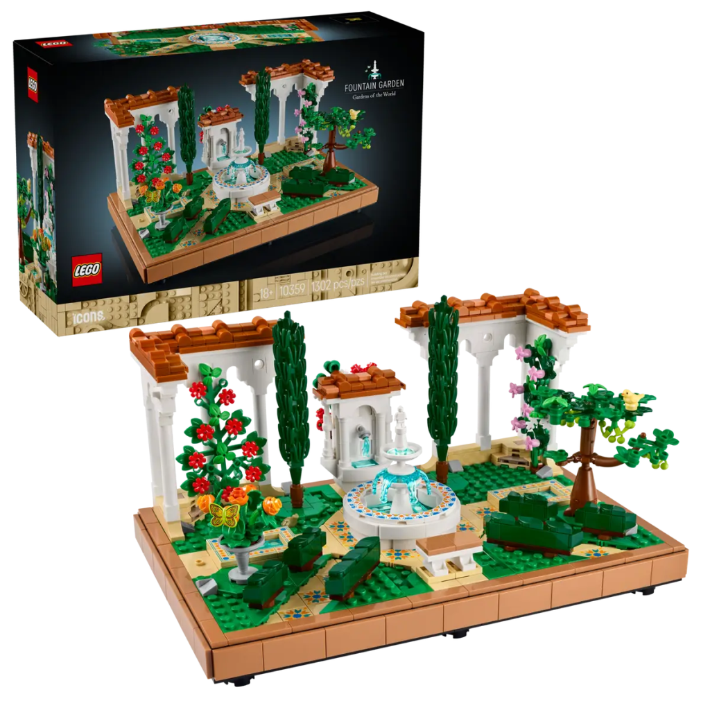 LEGO Fountain Garden