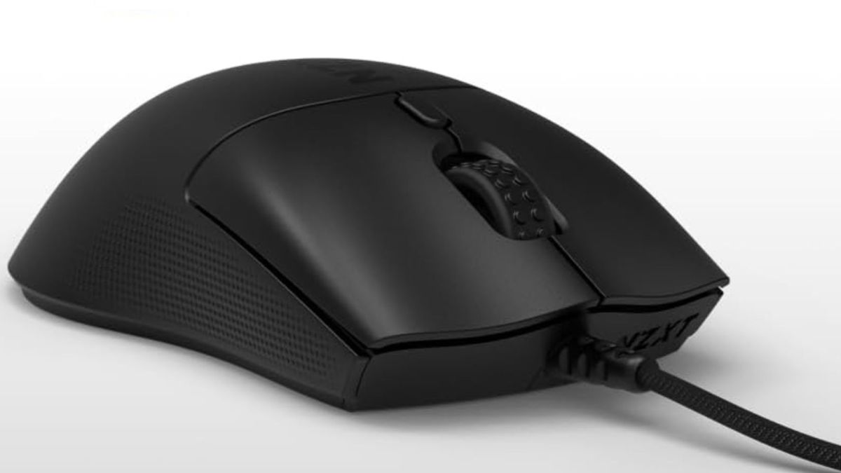 Image showing NZXT's Lift 2 Symm mouse in black.