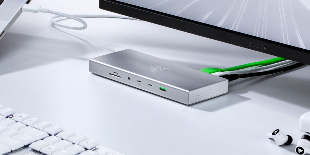 Image showing Razer's new USB 4 Dock in Mercury.