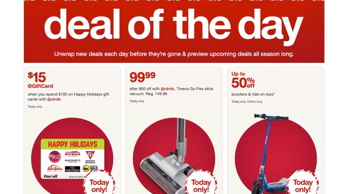 Target Day 15 Black Friday Deals of the Day