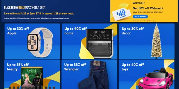 Walmart Black Friday page now live