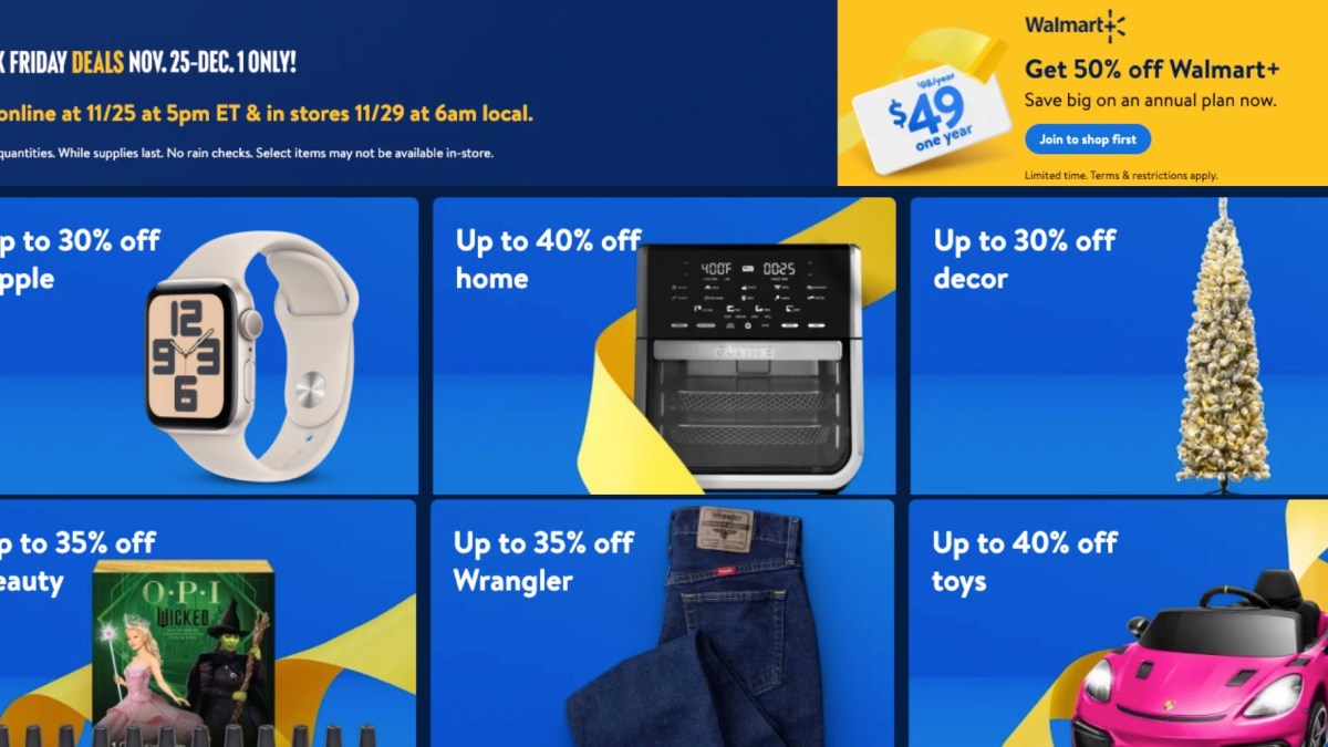 Walmart Black Friday page now live