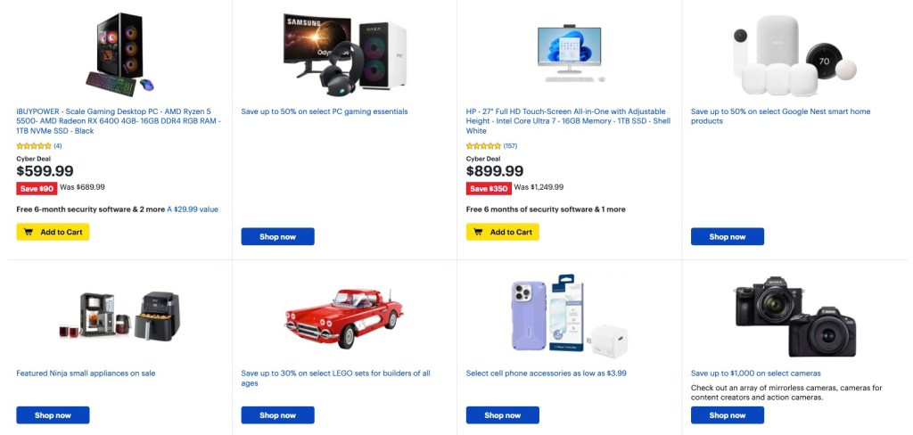 Best Buy 2024 Cyber Monday sale