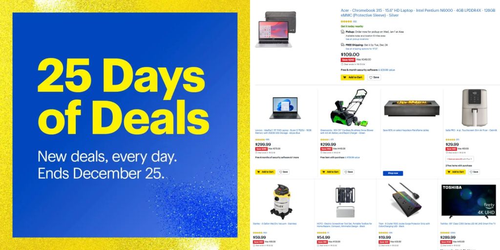 Image showing Best Buy's 25 Days of Deals Day 20 offers.