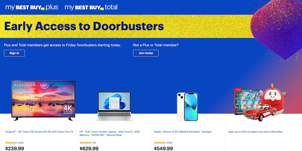 Best Buy Holiday Doorbusters now live-early access