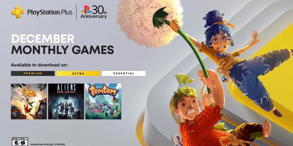 December PlayStation Plus FREE games