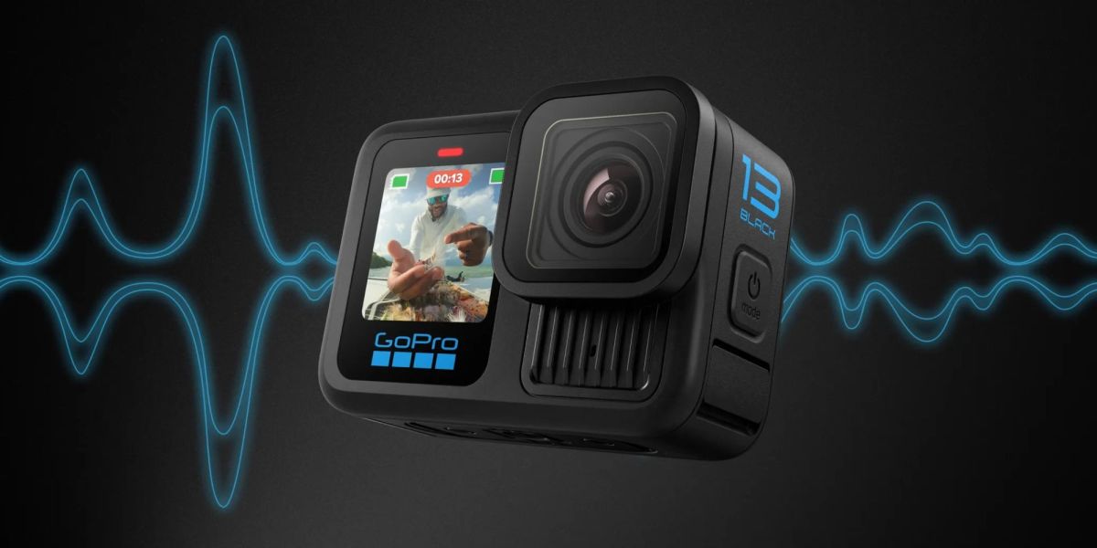 Image showing a render of GoPro HERO13 Black action camera.