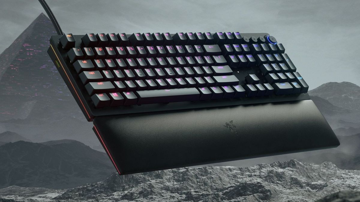 Image showing Razer's Huntsman V2 gaming keyboard.